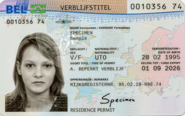 Belgium Resident card