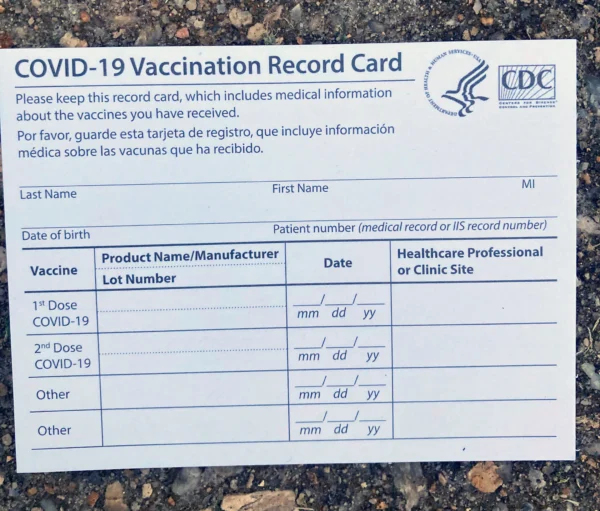 Buy COVID 19 vaccination card online