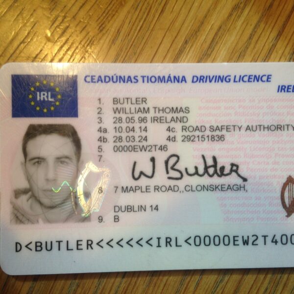 Irish Drivers license