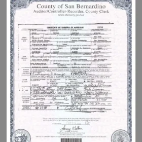 Marriage Certificate